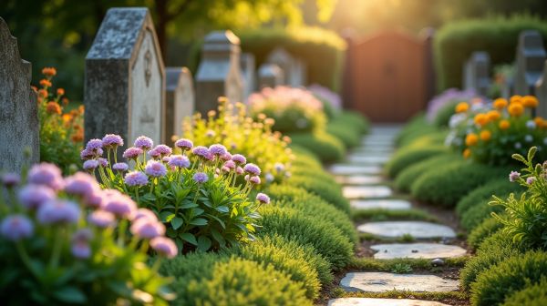 Choisir des plantes sans entretien pour cimetière